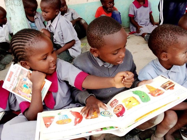 Local Parents and Children Support Literacy in Africa During COVID-19